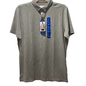 Men's Short Sleeves Polo, Modern  ambiyion. L, Gray, NWT